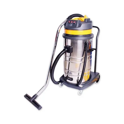 Heavy Duty 80 Ltr Industrial Wet and Dry Vacuum Cleaner With 4500 W Triple Motor and All Required Accessories