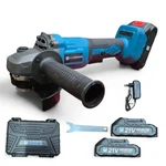 Heavy Duty 100mm 21V Cordless 2.0Ah Battery Capacity Angle Grinder With Battery-Charger, 8500 RPM