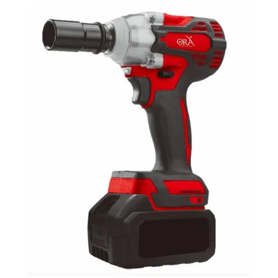Heavy Duty 12.7mm (1/2") 21V Brushless Impact Wrench With Battery, Charger & Socket, Max. Torque 400 N.m