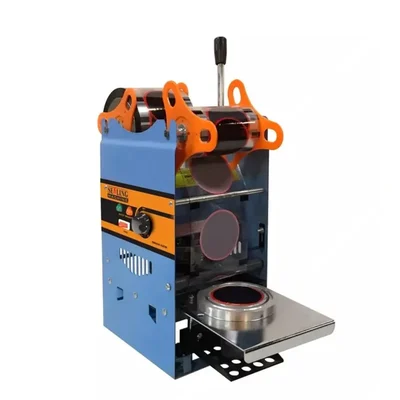 Premium Heavy Duty Single Cup Sealing Machine For 60-95 mm Diameter Plastic Cups and Glasses
