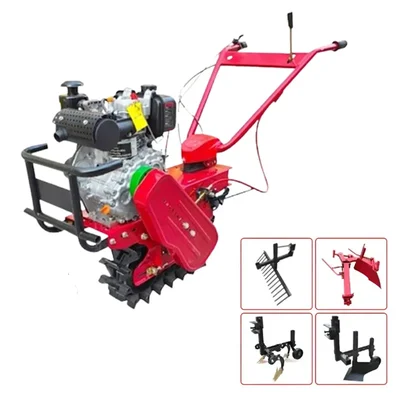 Really RAPL-MC-173FD, 7 HP 4 Stroke Diesel Chain Cultivator / Power Tiller With 4 Free Attachments