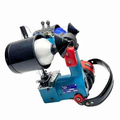 TAJ Heavy Duty Double Needle Portable Bag Closer Machine | 5000+ Bag Sewing / Day