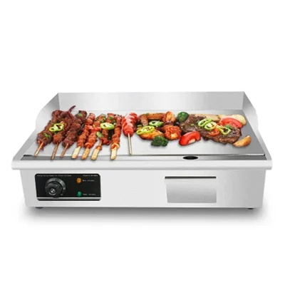 Stainless Steel Flat Type Electric Griddle Plate 3000W, SS Body