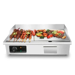 Stainless Steel Flat Type Electric Griddle Plate 3000W, SS Body