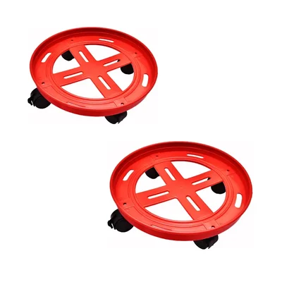 (Pack of 2) Gas Cylinder Trolley for Carrying Kitchen Items up to 75 kg