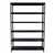 ALIJA 87 X 48 X 18 Inch 6 Shelves Multipurpose Storage Rack With Accessories (20 Gauge Shelves, 14 Gauge Angle)(Color-Black)