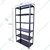 ALIJA 87 X 48 X 18 Inch 6 Shelves Multipurpose Storage Rack With Accessories (20 Gauge Shelves, 14 Gauge Angle)(Color-Black)