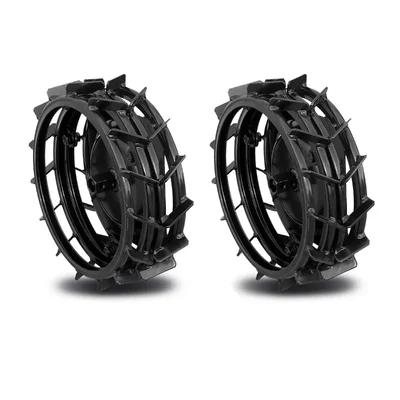 SPRAYMAN 17 Inch Iron Wheel Pair for Back Rotary Power Tiller