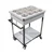 Heavy Duty Stainless Steel 202 Grade 12 Pot Masala Trolley for Food Processing Units