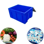 Singhal 32 Litres Plastic Crate 500x325x250 mm With Lid, for Storage Purpose