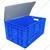 Singhal 32 Litres Plastic Crate 500x325x250 mm With Lid, for Storage Purpose