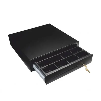 Essae Full Size 5 Bill 8 Coin POS Interface Security Storage Cash Register Drawer Machine HS 410A