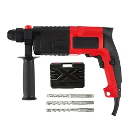 Heavy Duty 20 mm Rotary Hammer Drill 750 W, 850 RPM With 3 Bits 