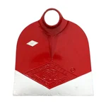 Heavy-Duty Round Fawda Hoe Head with 9 Inch Iron Blade for Digging & Weeding(Red)