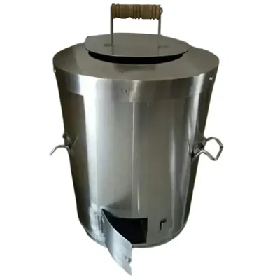 Heavy Duty Round Shape Charcoal Tandoor 19x19x24 Inch, SS Body