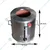 Heavy Duty 19 x 19 x 24 Inch Round Shape Gas Tandoor, SS Body