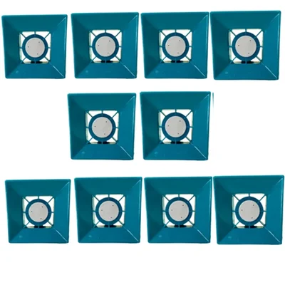 Heavy Duty Square 3-4-5-6 Hole Brass Thread Nozzle For Agricultural Sprayers For Wide Spraying (Pack Of 10)