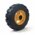 Heavy Duty 300 x 75 MM / 12 x 3 Inch 400 Kg Load Capacity Rubber Wheel ( C.I + Wheel ) Without Ball Bearing