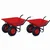 Agrolift 250 Kg Load Capacity Double Wheelbarrow With Pneumatic Tyre ( DWB - PL Light Model ) - Set Of 2