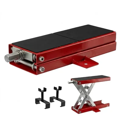 Flyjack 1300 lbs Wobble-Free Center Scissor Jack for Cruiser & Adventure Motorcycle Maintenance