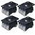 Prakash Pack Of 4 Heavy Sixer Swivel Type Caster Wheel