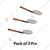 Mira Steel Pack of 3 SS Jhara With Wooden Handle and 13 inch Dia Size