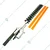 ZEYANG 28mm, 9Spline Hedge Trimmer Attachment for Brush Cutter, 40 cm Blade Length