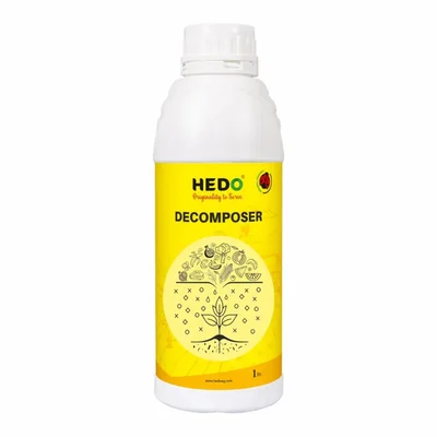 HEDO 1 Liter Waste Decomposer Organic Liquid for Agriculture, Kitchen,Garden & Farming Compost Manure
