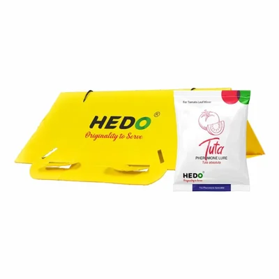 HEDO Tuta Pheromone Lure & Delta Trap, Controls Tomato Leafminer in Tomato & Potato - Pack of 10