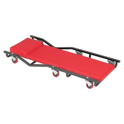 Heavy Duty 40" Fully Padded Service Creeper- Rolling, 135 kg load capacity with 6 caster wheels