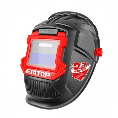 Emtop Fully Automatic Auto Darkening Welding Helmet, 110×90×10mm Solar Powered (EWHT0102)