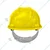 Gravitech Pack of 2, 6, 20 Yellow HDPE Safety Helmet Pin Lock Type Adjustment for Industrial Use (STRONG CAP-P)(Pack-2 pcs)