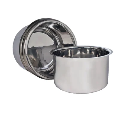 Flat Bottom Tope Set, Pack of 2 (Size No. 25, 5mm Thick), Heavy Duty Home Cooking Patila