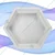 JS DESIGNER Pack Of 5 Plastic Hexagon (Sand Blast) 60.MM Silicone Interlocking Paver Mould