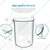 SBT 10ml & 100ml Scientific Measuring Cylinder with Hexagonal Base & Blue Printed Graduation, 2pcs & Polypropylene Body