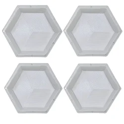 RK 60 mm Hexagon ( Chakla ) Shape Pack Of 4 Plastic Paver Block Mould | 28 x 24 x 6 cm
