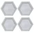 RK 60 mm Hexagon ( Chakla ) Shape Pack Of 4 Plastic Paver Block Mould | 28 x 24 x 6 cm