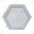 RK 60 mm Hexagon ( Chakla ) Shape Pack Of 4 Plastic Paver Block Mould | 28 x 24 x 6 cm
