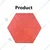 RK 60 mm Hexagon ( Chakla ) Shape Pack Of 4 Plastic Paver Block Mould | 28 x 24 x 6 cm