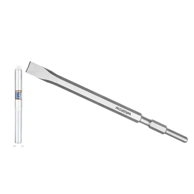 Wadfow Hex Chisel Flat 17 x 22 x 280 mm High Carbon Steel, Durable, For Masonry Concrete Brick (WGZ1206)