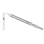 Wadfow Hex Pointed Chisel 17x280 mm Heavy Duty Chisel for Demolition and Rotary Hammer Tools (WGZ1205)