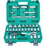 Heavy Duty Hex Professional 32 Pcs Socket Wrench Set (1/2 Inches)