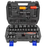 Heavy Duty Hex Professional 32 Pcs Socket Wrench Set (1/2 Inches)