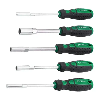 ROCKFORCE 5-Piece Hex Socket Wrench Set – Durable Chrome Vanadium Steel, Metric Sizes (RF-7005G)