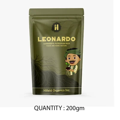 Hifield Leonardo Leonardite Potassium Rich Fulvic and Humic Mixture | Root Development & Nutrient Uptake Enhancer(Quantity-200 gm)