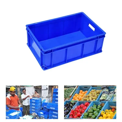 Aristo Pack of 5, 6L, 300x200x150 mm Complete Closed Solid Plastic Crate, 32150 CC
