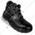 Allen Cooper 1008 Antistatic Steel Toe Hi-Ankle Men's Black Safety Shoe(Size-6 No)