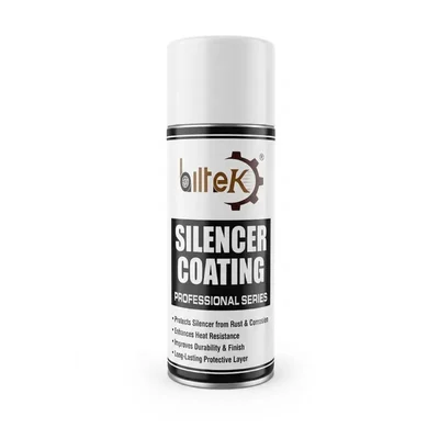 Biltek Professional Series High-Temperature Resistant Black Silencer Coating Spray 500ml for Exhaust Rust Protection