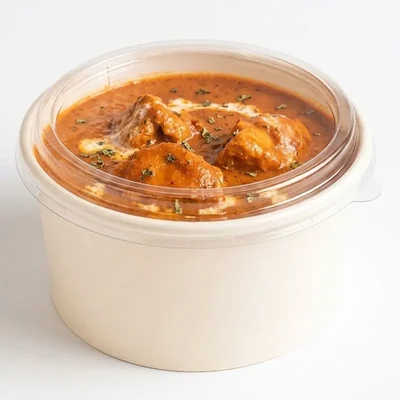 1250ml Paper Container with Plastic Lid for Food Packaging and Takeaway(Pack-Pack of 25 Pcs)