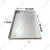 High Capacity 10 x 18 x 1 Inch Aluminum Coated Oven Tray For Multipurpose Use